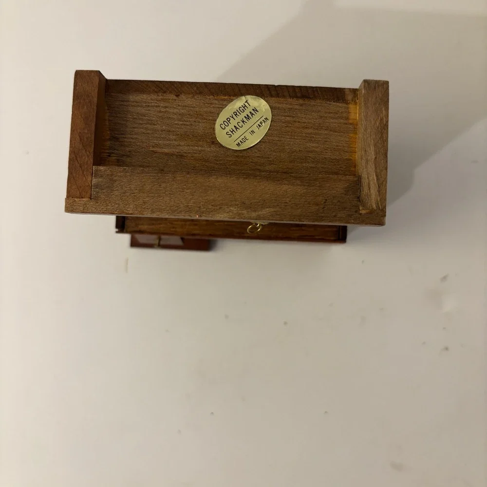 VTG Shackman Dollhouse Miniature Wood Dry Sink Open Desk Cabinet 1:12 Japan